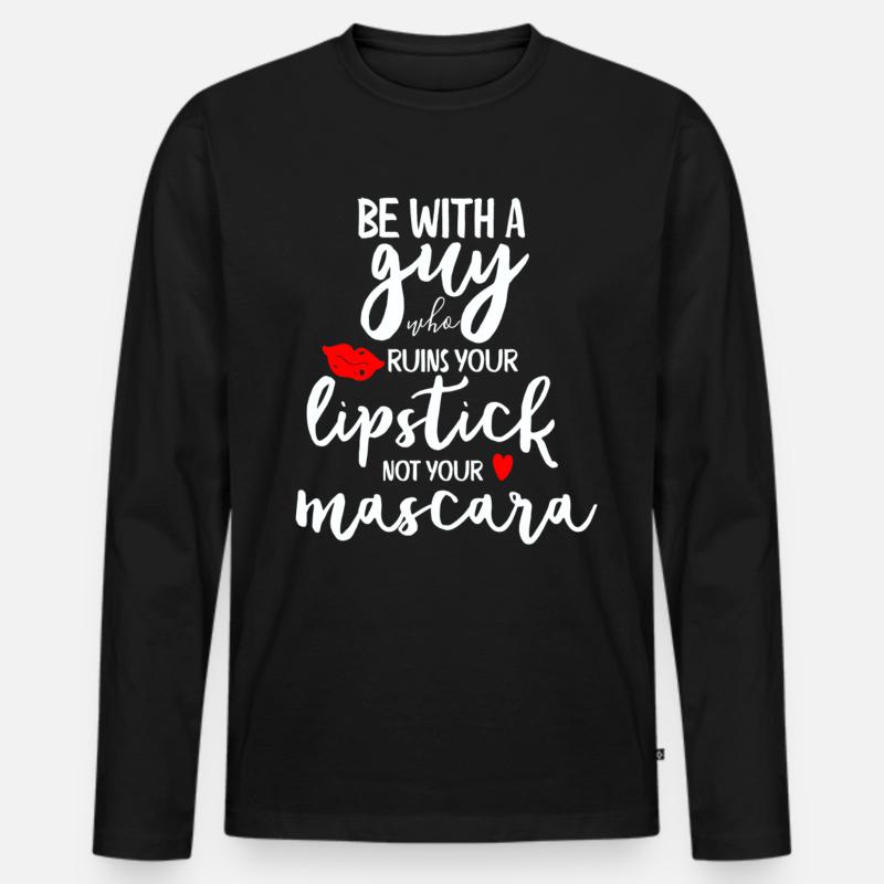 Lustige Sprüche Geschenkidee - Männer Premium Bio Langarmshirt - Schwarz