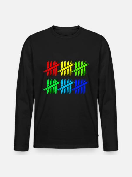30th birthday - Men's Premium Organic Long Sleeve Shirt - black