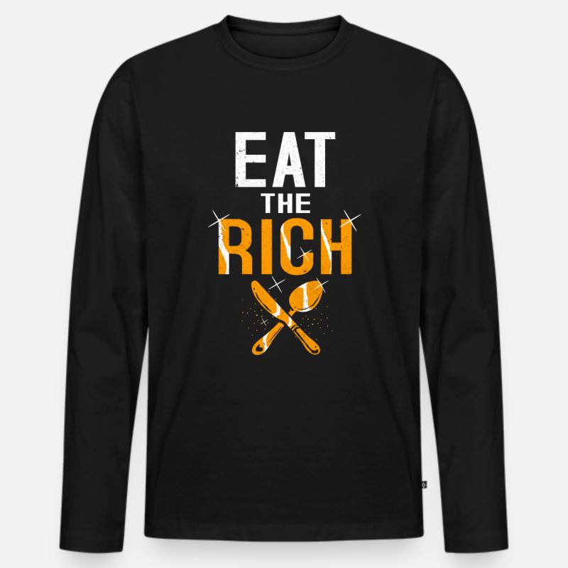 Kommunismus - Männer Premium Bio Langarmshirt - Schwarz