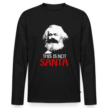 Kommunismus - Männer Premium Bio Langarmshirt - Schwarz - Vorne - Nico (187cm)