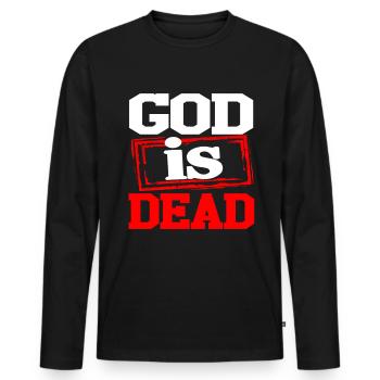 Communism Lenin Marx Class Struggle Social - Men's Premium Organic Long Sleeve Shirt - black - Front - Nico (187cm)