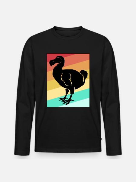 Dodo Gave Bird Forhistorisk Fossil Arkæologi Geek - Premium økologisk langærmet T-shirt til mænd - sort