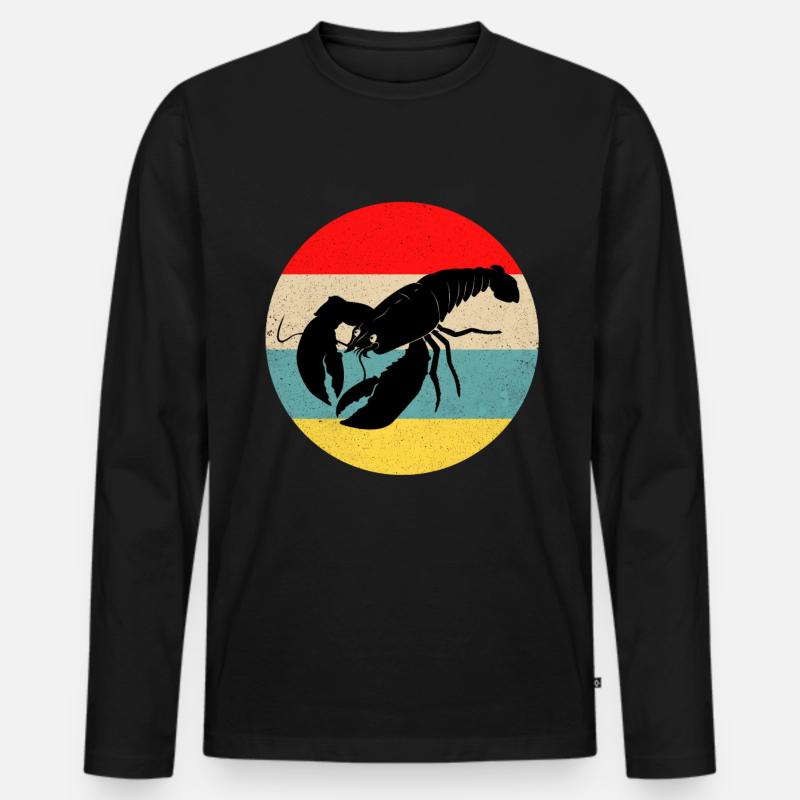 Hummer - Männer Premium Bio Langarmshirt - Schwarz