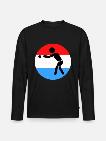 Pétanque - Men's Premium Organic Long Sleeve Shirt - black
