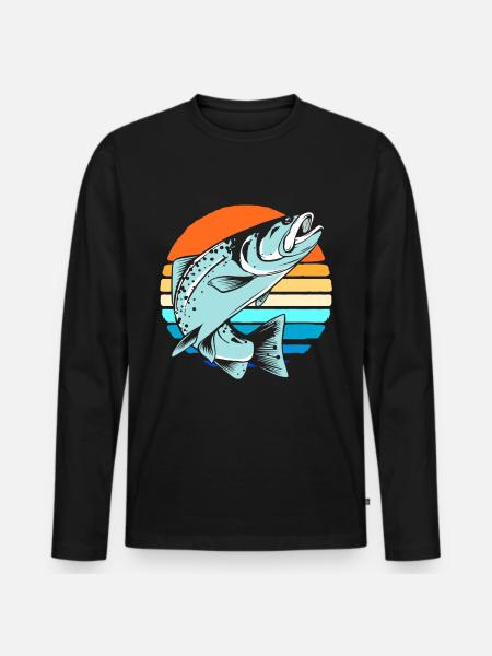 Fishing Fishing - Men's Premium Organic Long Sleeve Shirt - black