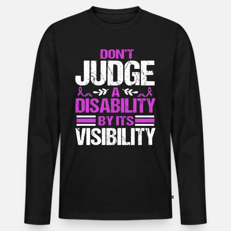 Epilepsie - Männer Premium Bio Langarmshirt - Schwarz