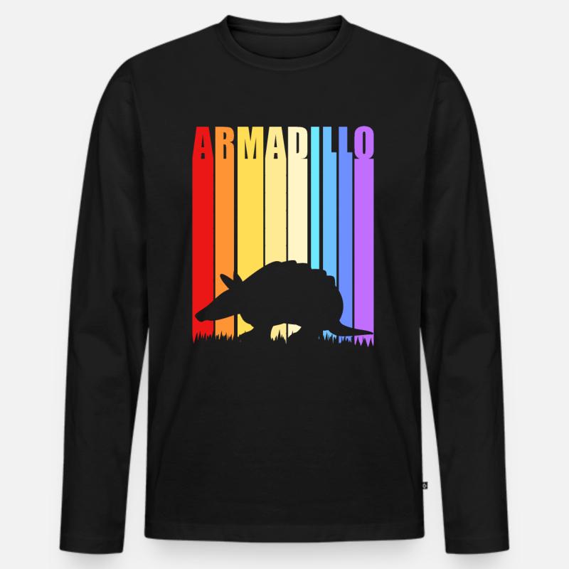 Armadillo - Männer Premium Bio Langarmshirt - Schwarz
