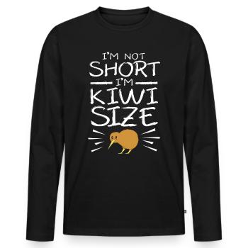 kiwi-oiseau kiwi - T-shirt manches longues Premium bio Homme - noir - Devant - Nico (187cm)