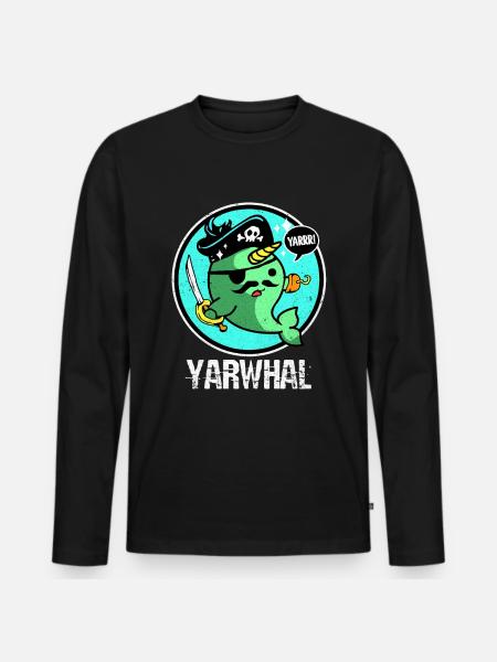 Narval - T-shirt manches longues Premium bio Homme - noir