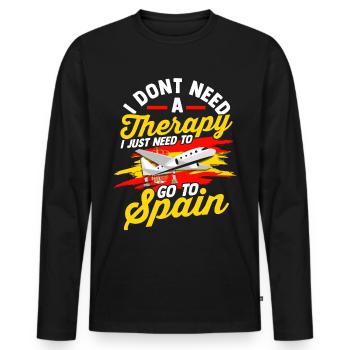 Spain Tshirt Andalusia Spain Matador Gift - Men's Premium Organic Long Sleeve Shirt - black - Front - Nico (187cm)