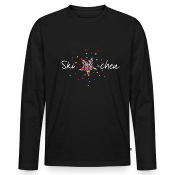 Ski Sternchen - Männer Premium Bio Langarmshirt - Schwarz - Vorne - Nico (187cm)
