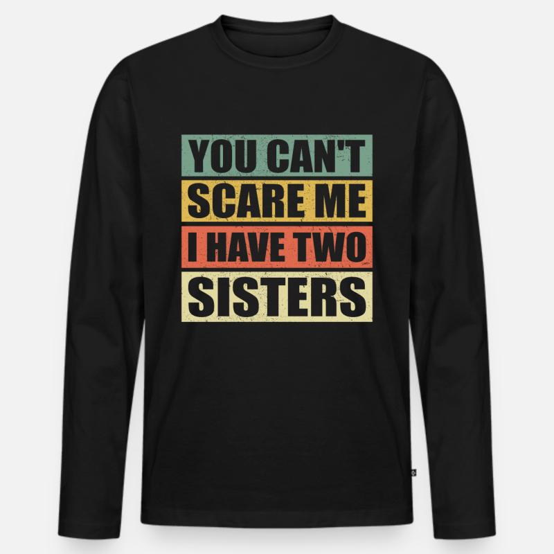 Bruder Geschenk lustig Geburtstag Geschenkidee - Männer Premium Bio Langarmshirt - Schwarz