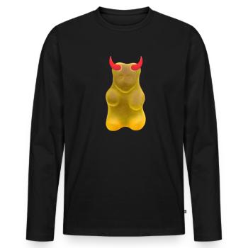 Gummy Bears Devils - Men's Premium Organic Long Sleeve Shirt - black - Front - Nico (187cm)