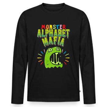 Monster Alphabet Mafia, LGBTQ, LGBTQ Pride Movement - Men's Premium Organic Long Sleeve Shirt - black - Front - Nico (187cm)