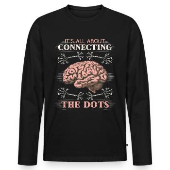 Nerve Cells Brain Brain Surgeon Funny Saying - Men's Premium Organic Long Sleeve Shirt - black - Front - Nico (187cm)