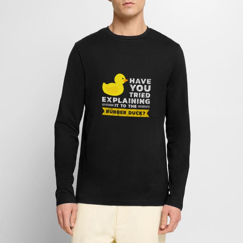 Programmierer Gummiente Debug Männer Premium Bio Langarmshirt