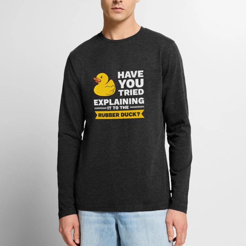 Programmierer Gummiente Debug Männer Premium Bio Langarmshirt