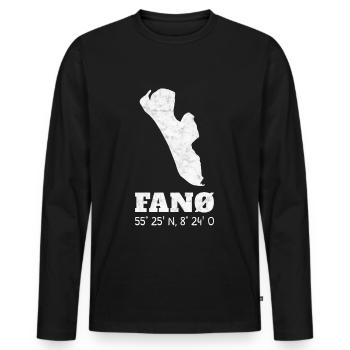 Fanö Danemark coordonne ses vacances - T-shirt manches longues Premium bio Homme - noir - Devant - Nico (187cm)