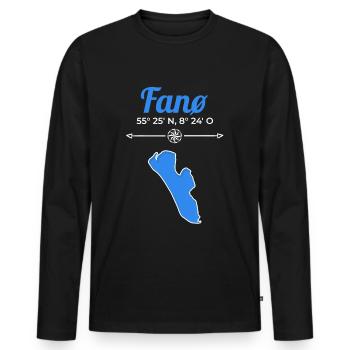 Fanö Danemark coordonne ses vacances - T-shirt manches longues Premium bio Homme - noir - Devant - Nico (187cm)