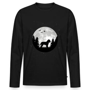 Lagotto Romagnol lune Lagotti chien de recherche de truffe - T-shirt manches longues Premium bio Homme - noir - Devant - Nico (187cm)