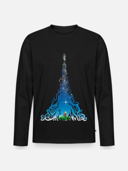 Rocket dreams - Men's Premium Organic Long Sleeve Shirt - black