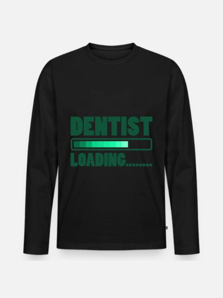 DENTAL STUDENT DENTIST gift - Men's Premium Organic Long Sleeve Shirt - black