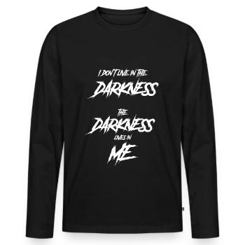 Gothic saying funny I don't live in the - Men's Premium Organic Long Sleeve Shirt - black - Front - Nico (187cm)