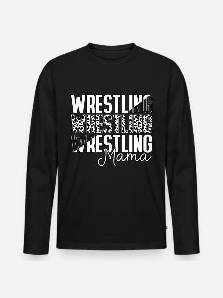 Wrestling Mom - Men's Premium Organic Long Sleeve Shirt - black