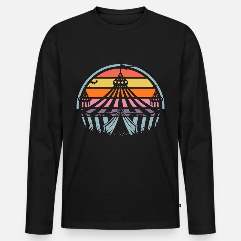 Zircus - Männer Premium Bio Langarmshirt - Schwarz