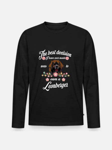 Leonberger - Men's Premium Organic Long Sleeve Shirt - black