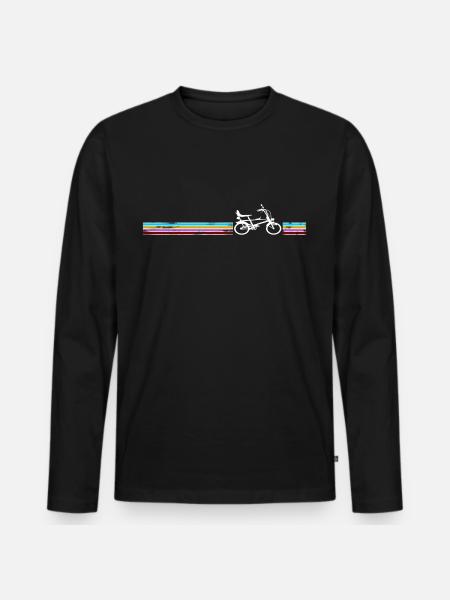 Bonanzarad Fahrad Retro - Men's Premium Organic Long Sleeve Shirt - black