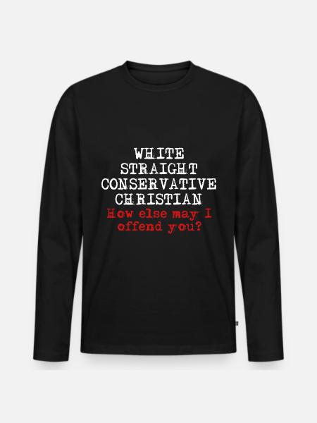 Kristen kristendom Religion - Premium økologisk langærmet T-shirt til mænd - sort