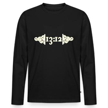 Ornement ACAB Antifa - T-shirt manches longues Premium bio Homme - noir - Devant - Nico (187cm)