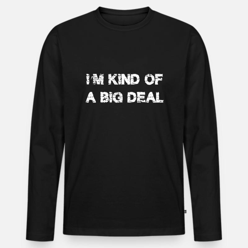 Sarkastisch - Sarkasmus Meme - witzig - Männer Premium Bio Langarmshirt - Schwarz