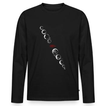 spacex - Men's Premium Organic Long Sleeve Shirt - black - Front - Nico (187cm)