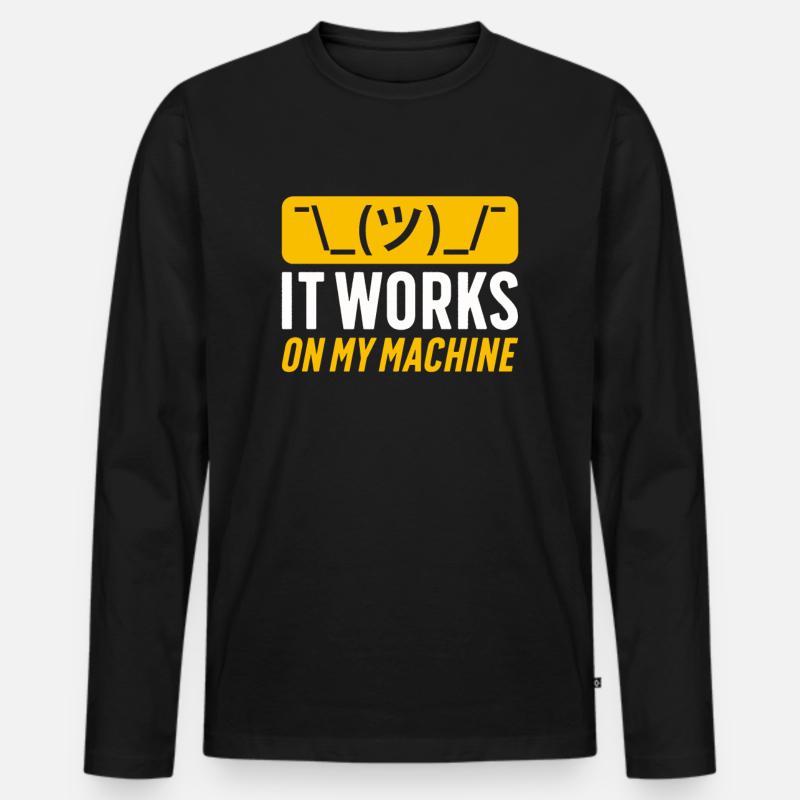 Ascii Coder CSS HTML Programmeur Nerd Geek T-shirt manches longues Premium bio Homme