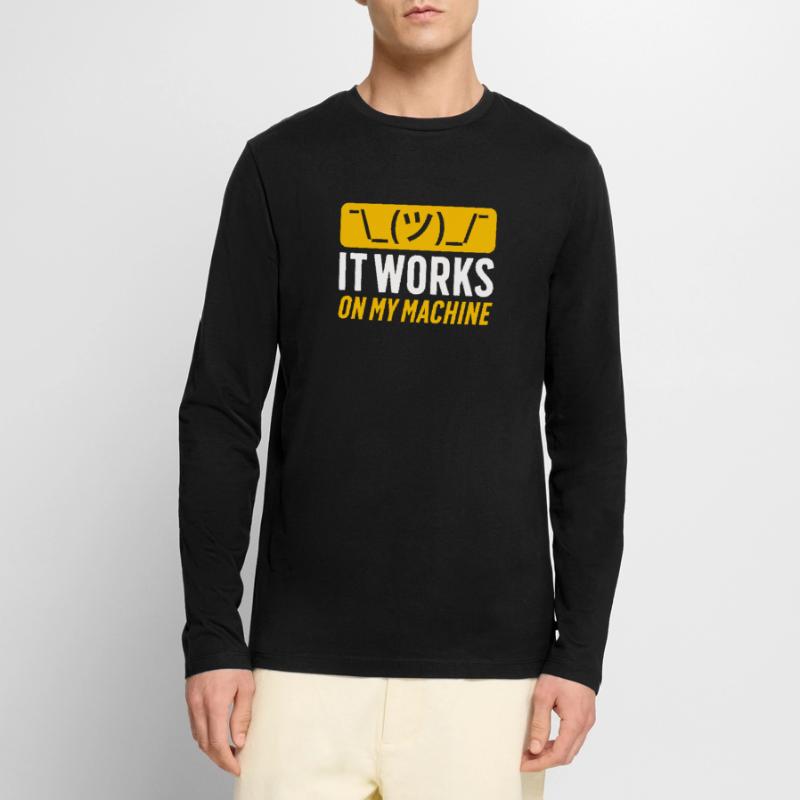 Ascii Coder CSS HTML Programmeur Nerd Geek T-shirt manches longues Premium bio Homme