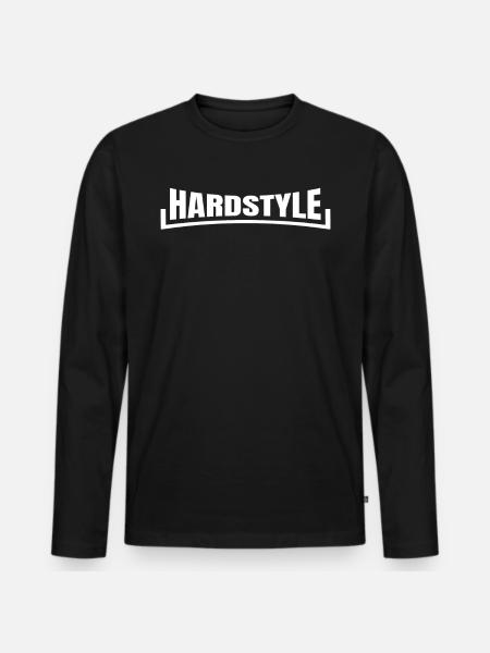 HARDSTYLE | Shirts - Männer Premium Bio Langarmshirt - Schwarz