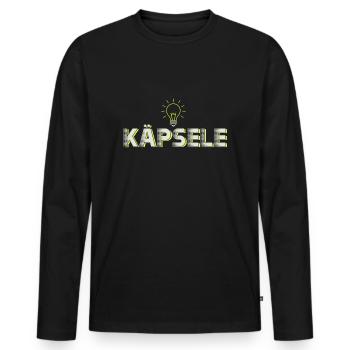 Käpsele Schwabe Souabe souabe cadeau souabe - T-shirt manches longues Premium bio Homme - noir - Devant - Nico (187cm)
