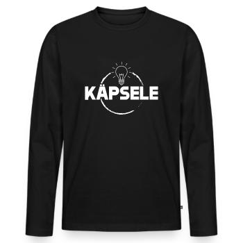 Käpsele Schwabe Souabe souabe cadeau souabe - T-shirt manches longues Premium bio Homme - noir - Devant - Nico (187cm)