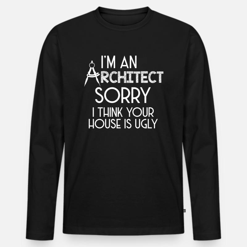 Architecte | Profession architecte architecte cadeau - T-shirt manches longues Premium bio Homme - noir