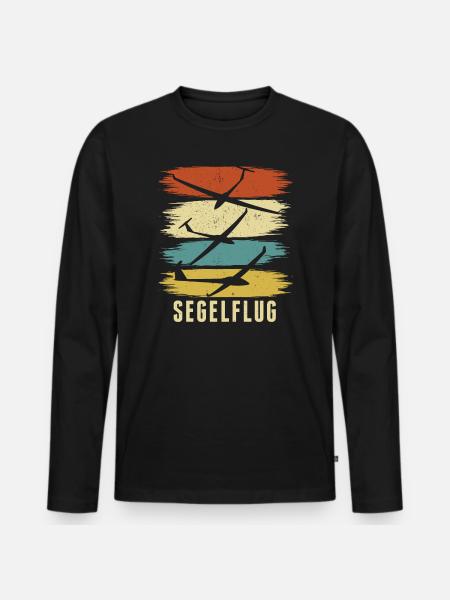 Gliders | Glider Glider Gifts - Men's Premium Organic Long Sleeve Shirt - black