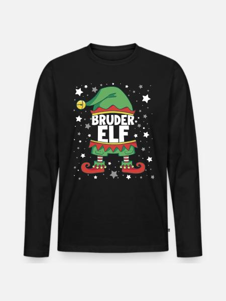 Bruder Elf - Männer Premium Bio Langarmshirt - Schwarz