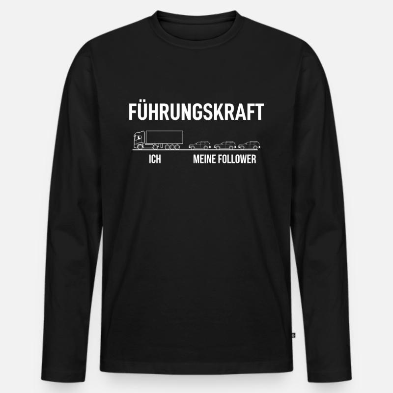 Karneval - Männer Premium Bio Langarmshirt - Schwarz