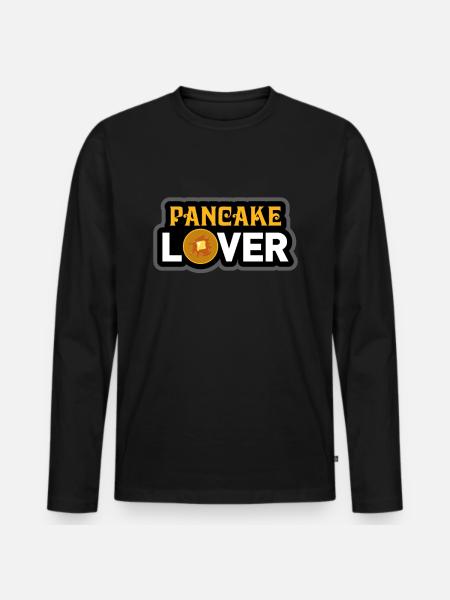 Pancake Pancakes Pancakes - Men's Premium Organic Long Sleeve Shirt - black