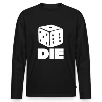 Dice Dice Gift Games - Men's Premium Organic Long Sleeve Shirt - black - Front - Nico (187cm)