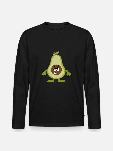Avocado gift - Men's Premium Organic Long Sleeve Shirt - black