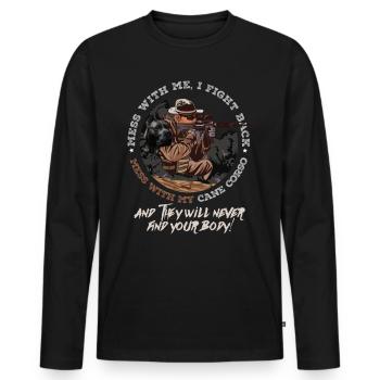 Cane Corso Hunter Dog Hunting Dog Dog Love - Men's Premium Organic Long Sleeve Shirt - black - Front - Nico (187cm)