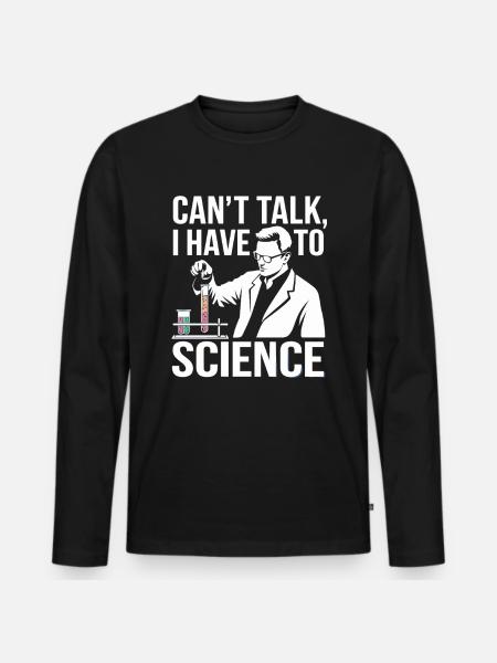 Naturvidenskabelig laborant i laboratoriets hverdag - Premium økologisk langærmet T-shirt til mænd - sort
