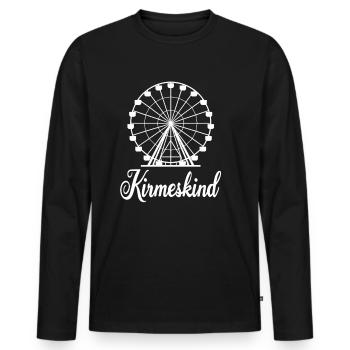 Funfair Child Ferris Wheel Nostalgia Culture Funfair - Men's Premium Organic Long Sleeve Shirt - black - Front - Nico (187cm)
